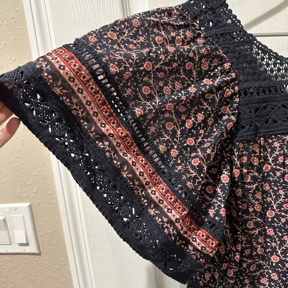 Sea New York Aurora Crochet Panel Printed Dress - Picture 4 of 10